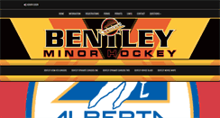 Desktop Screenshot of bentleyminorhockey.com