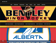 Tablet Screenshot of bentleyminorhockey.com